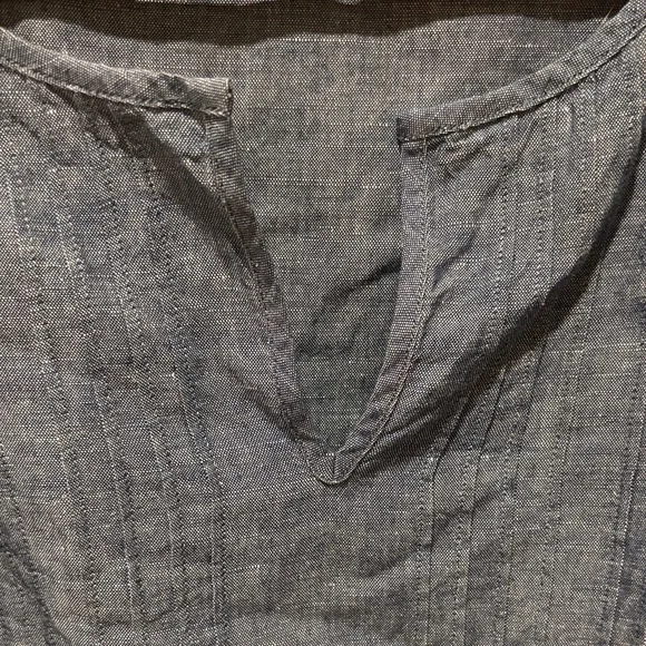 Talbots Blue Chambray Top - Picture 3 of 4